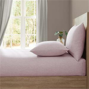 Lazy Linen Mellow Pink Pair of Standard Pillowcases